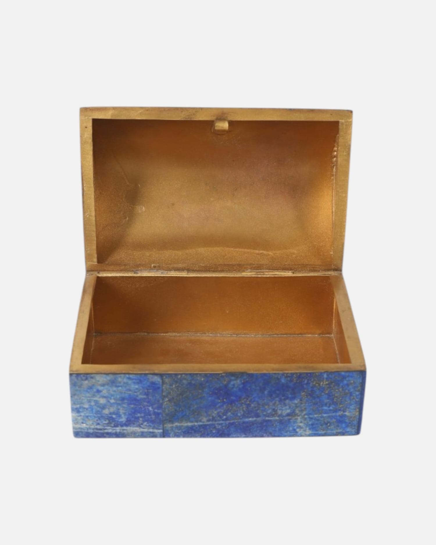 Lapis Handmade Stone Round Shape Jewelry Box