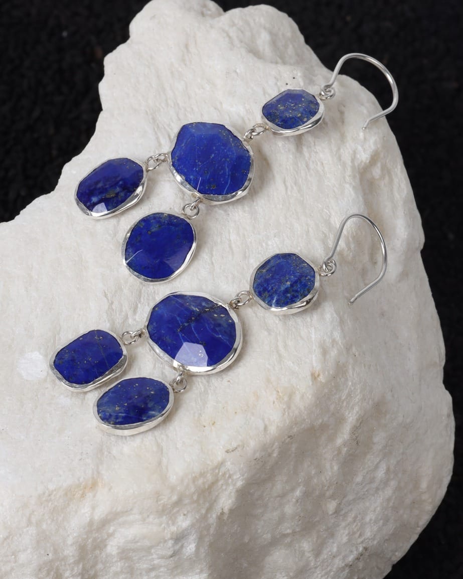 Blue Badakhshan Lapis Lazuli Earrings