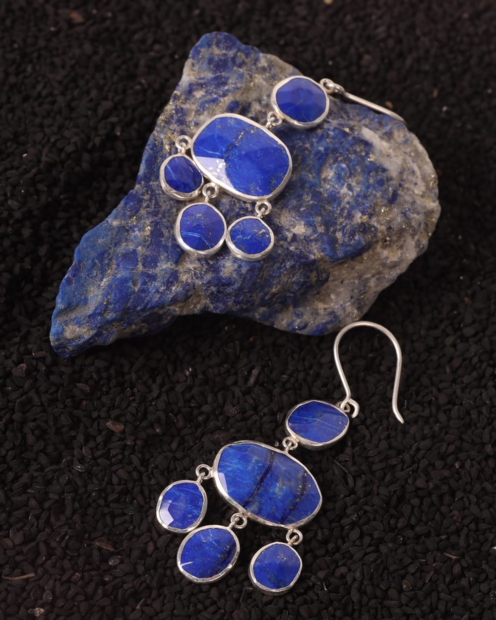 Blue Pamiri Lapis Earrings