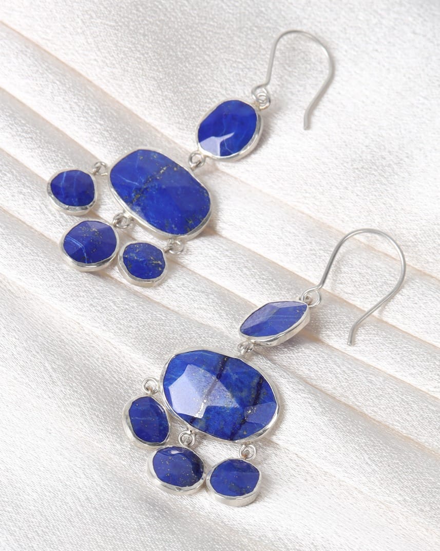 Blue Pamiri Lapis Earrings