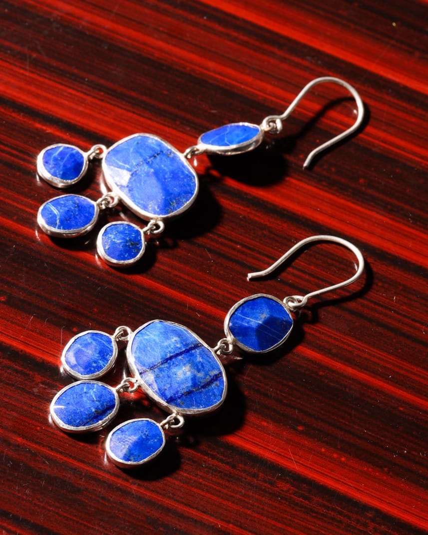 Blue Pamiri Lapis Earrings