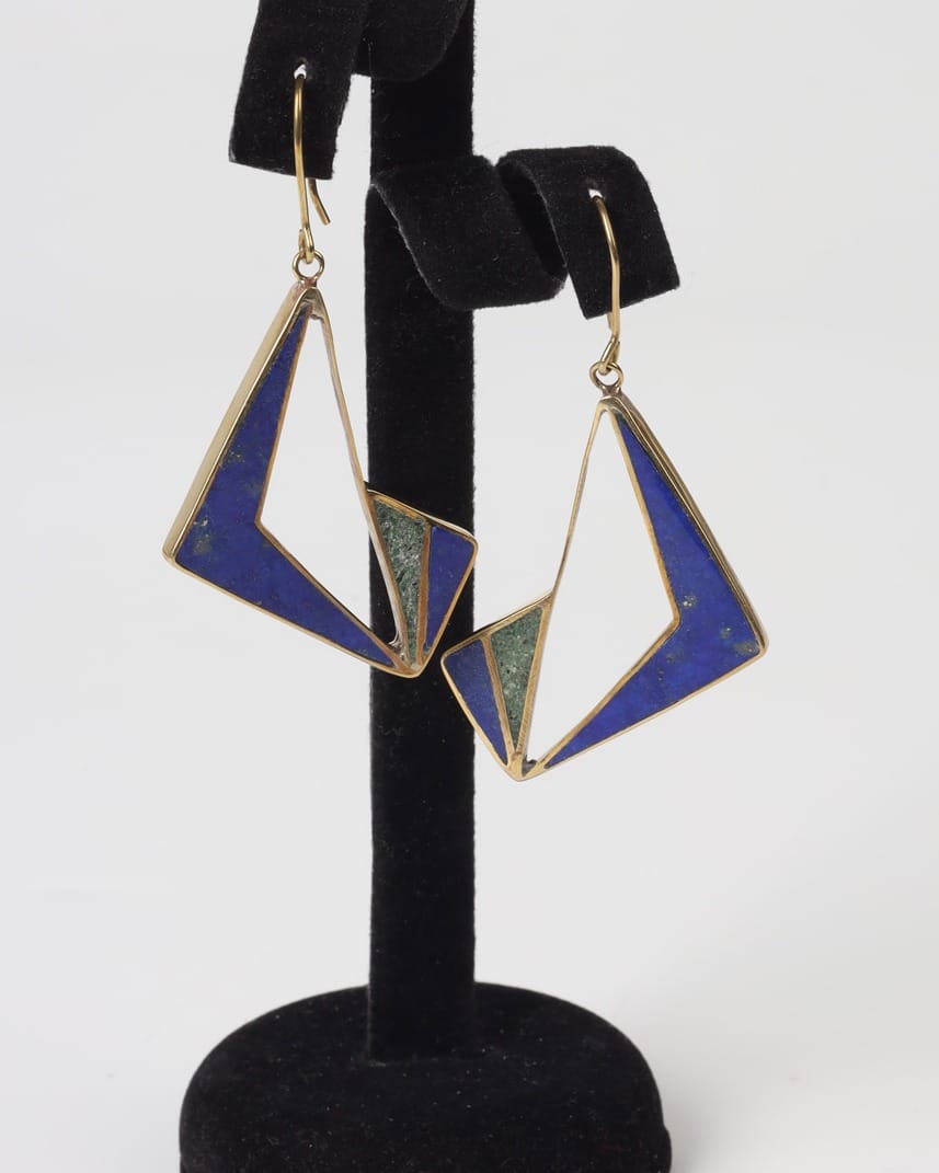 Mountain Lapis & Chrysocolla Earrings