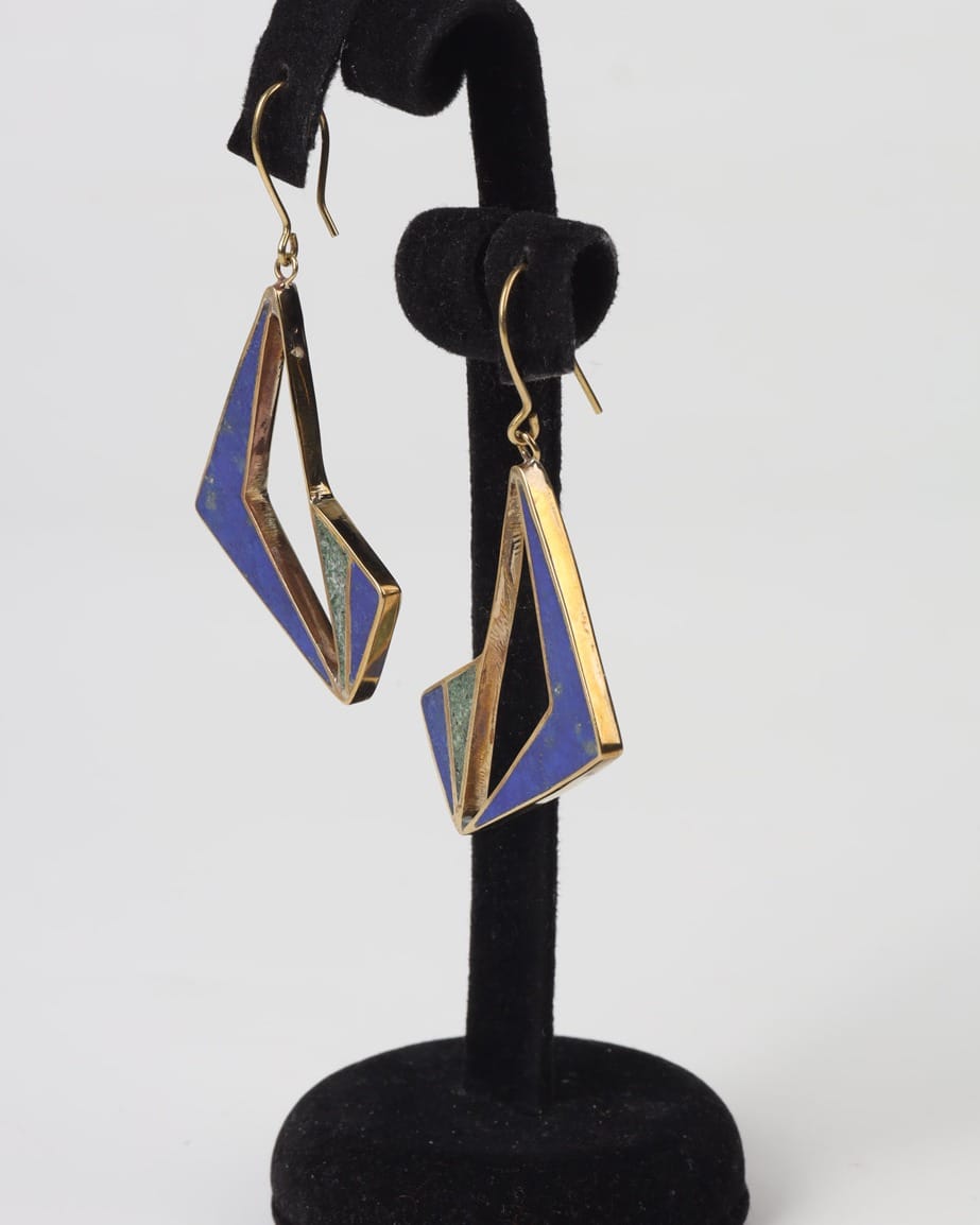 Mountain Lapis & Chrysocolla Earrings