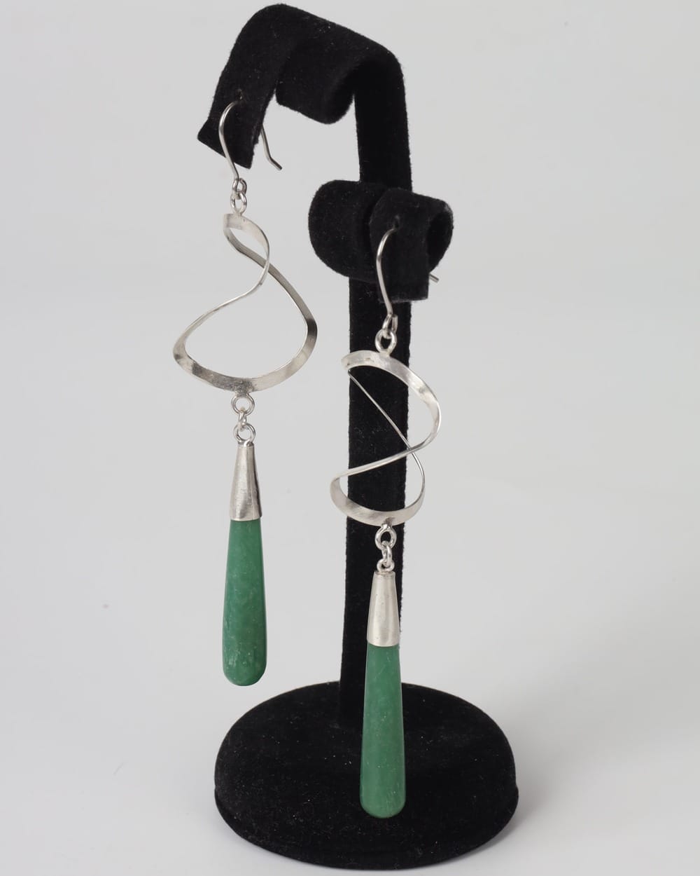 Twisted Jasper Silver Earrings & Necklace Set