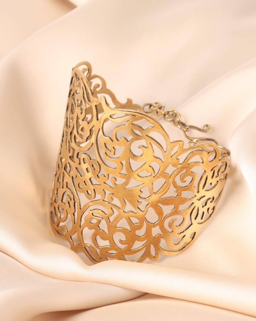 Gold plated Cuff Bracelet
