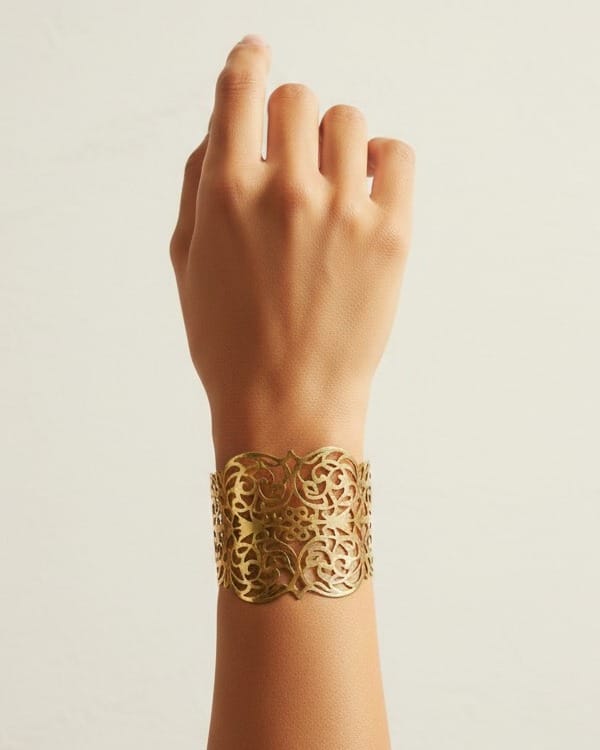 Gold plated Cuff Bracelet