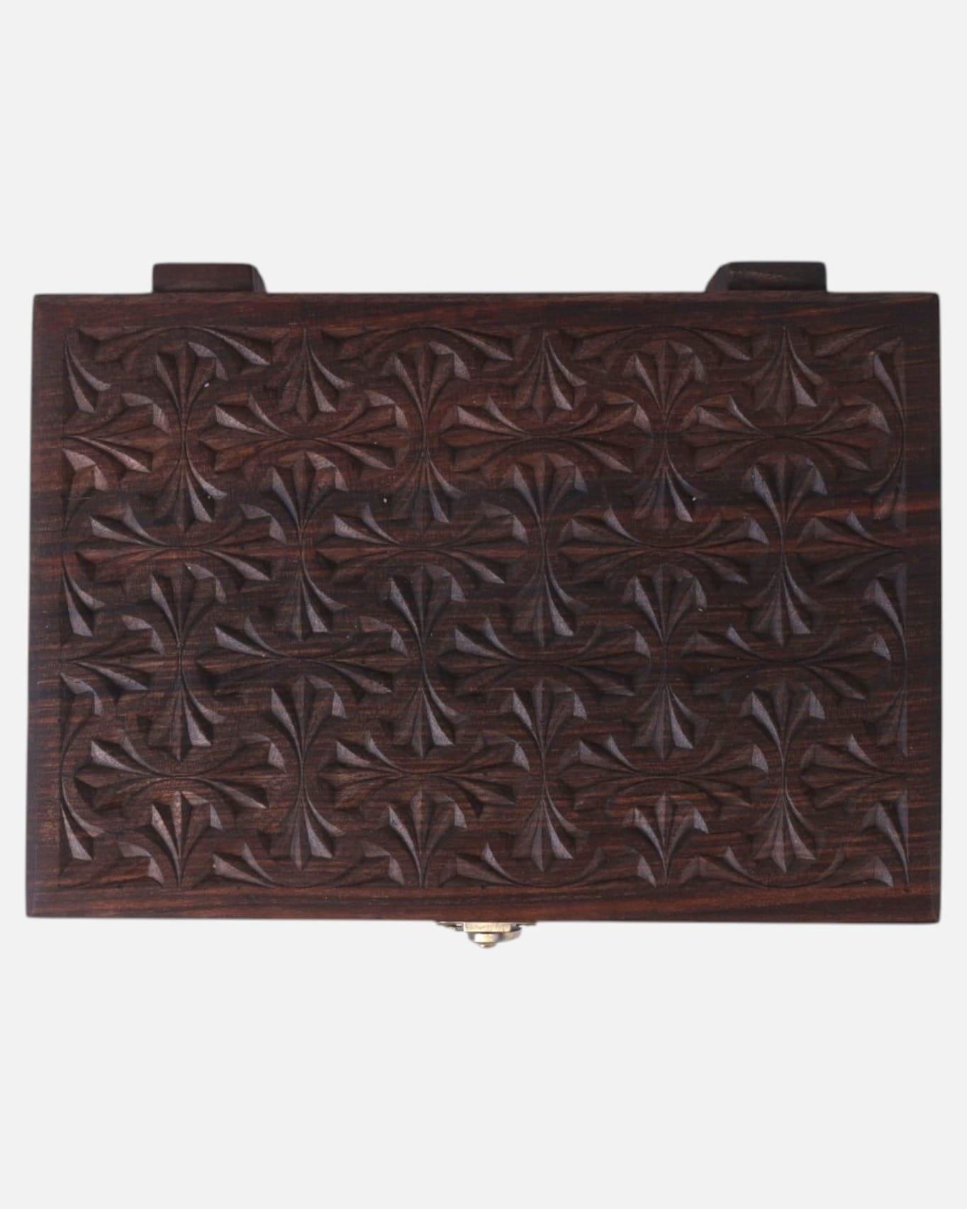 Walnut Wood Jewelry Box Hand Crafted Nuristani