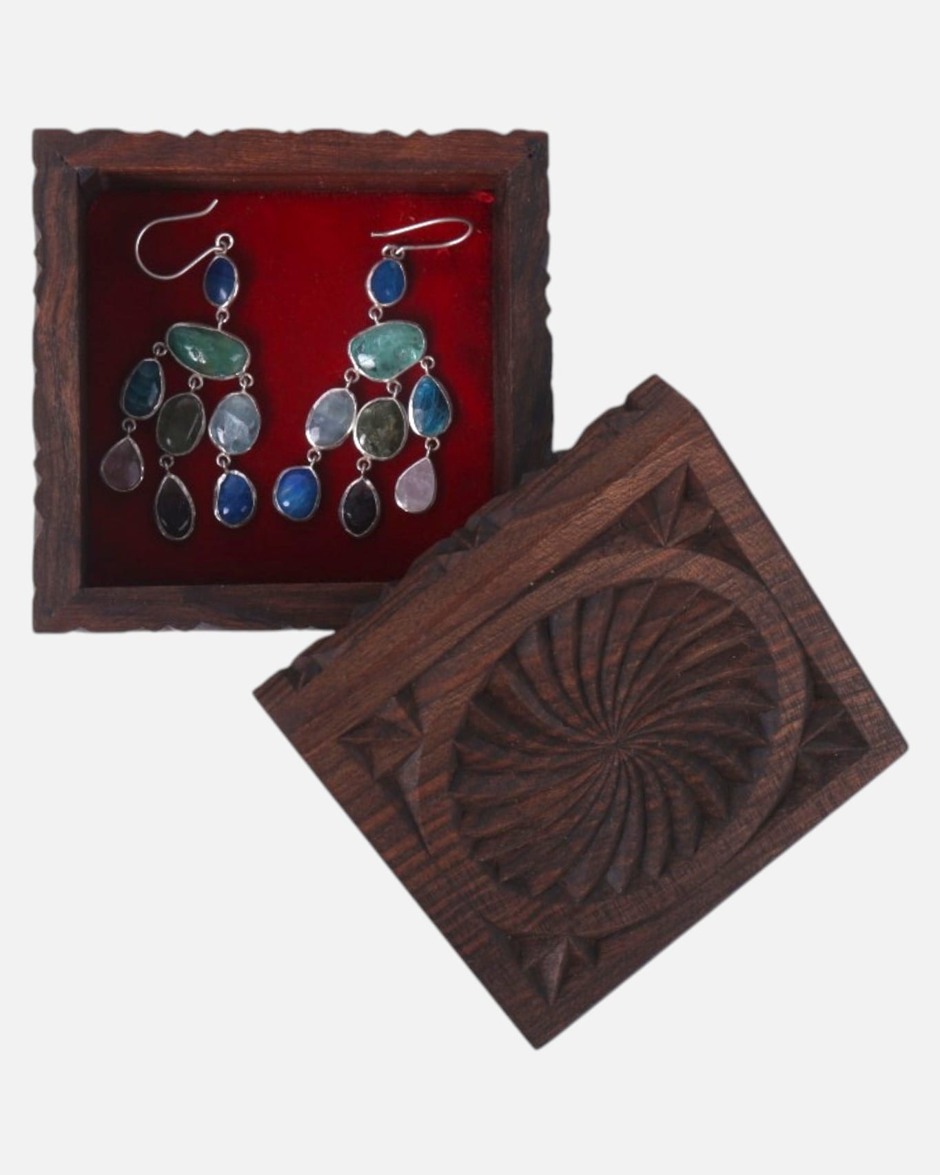 Dark Walnut Jewelry Small Gift Box