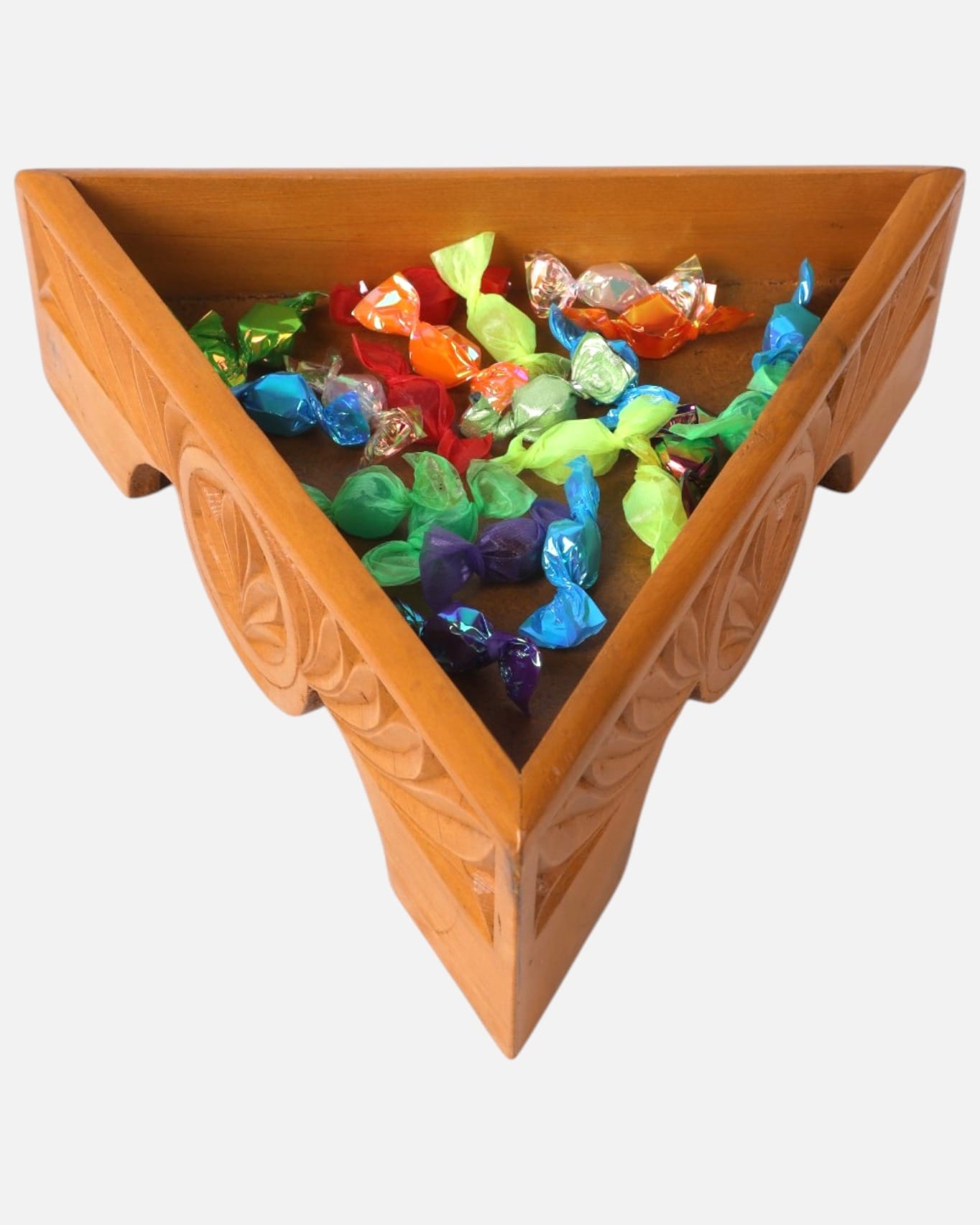 Handcrafted Maple Wood Candy Snacks Box
