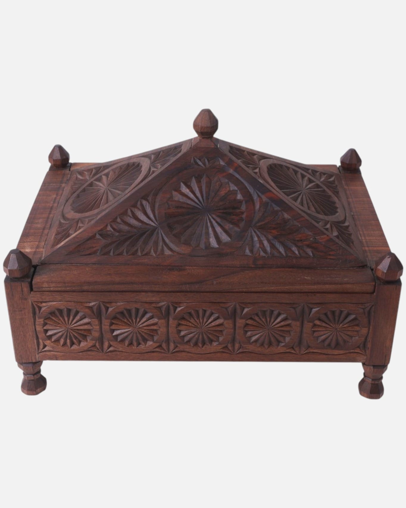 Handcrafted Walnut Wood Fruit Bowl