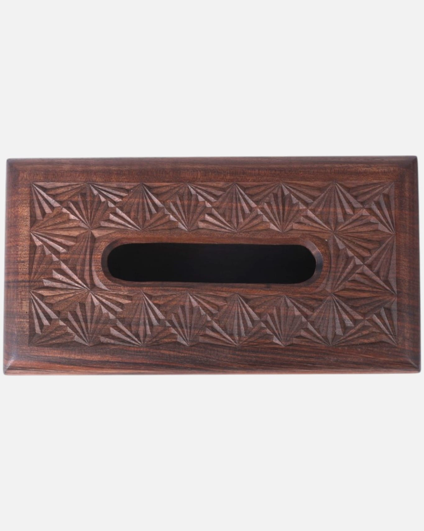 Dark Walnut Wooden Paper Holder Box