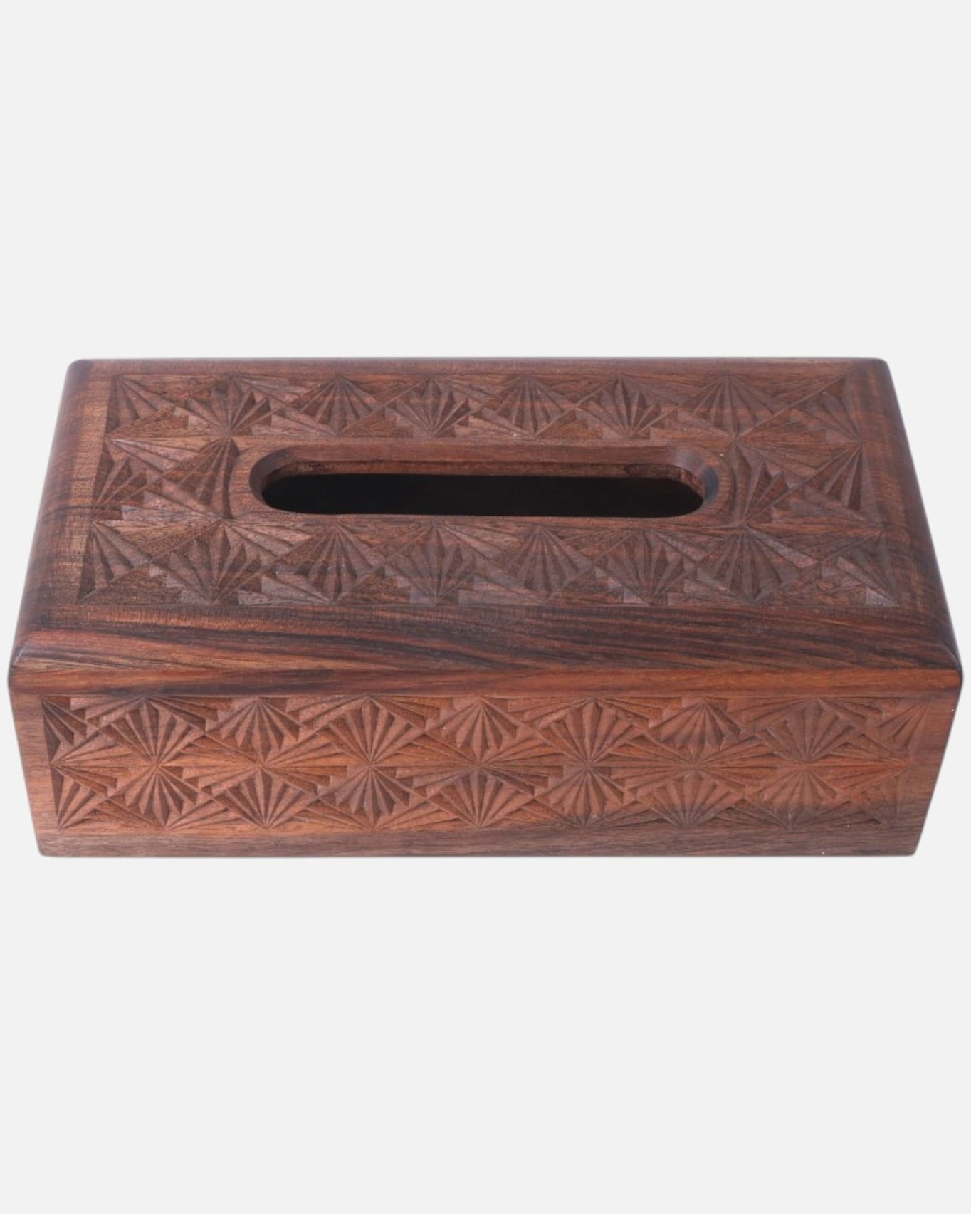 Dark Walnut Wooden Paper Holder Box