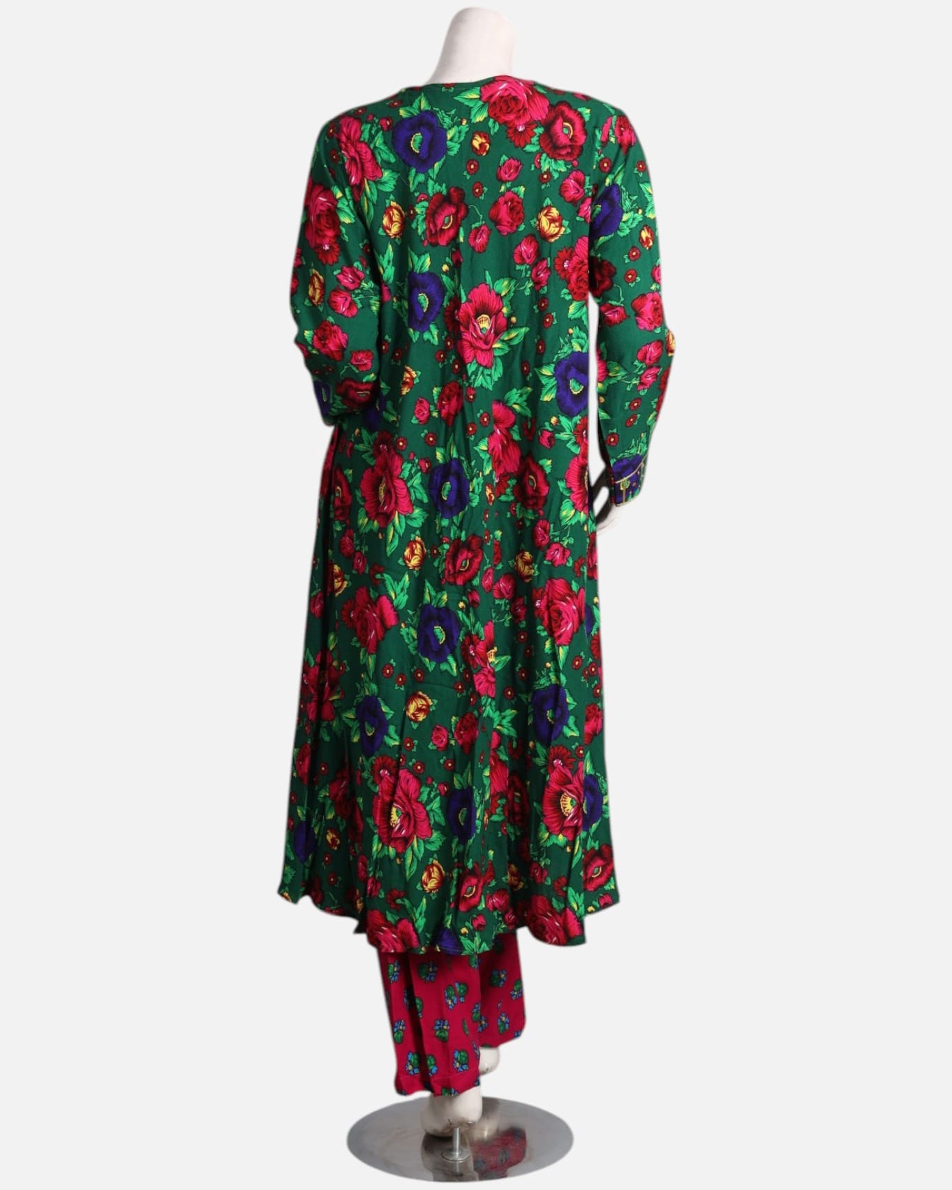 Embroidered Gulnar Linen Dress – Handcrafted