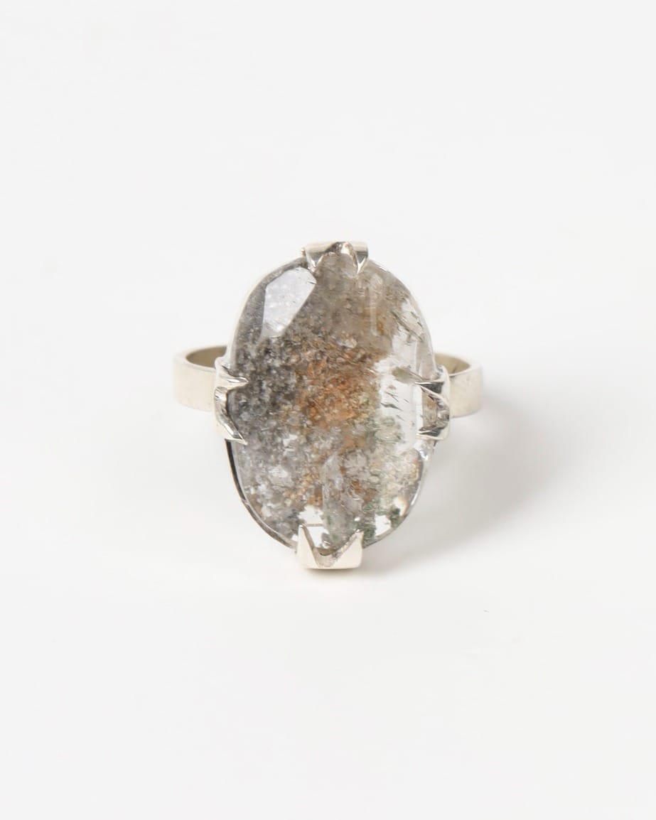 Quartz Ring in Silver – Unique Handmade Design