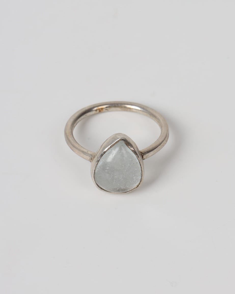 Ocean Aqua Silver Ring