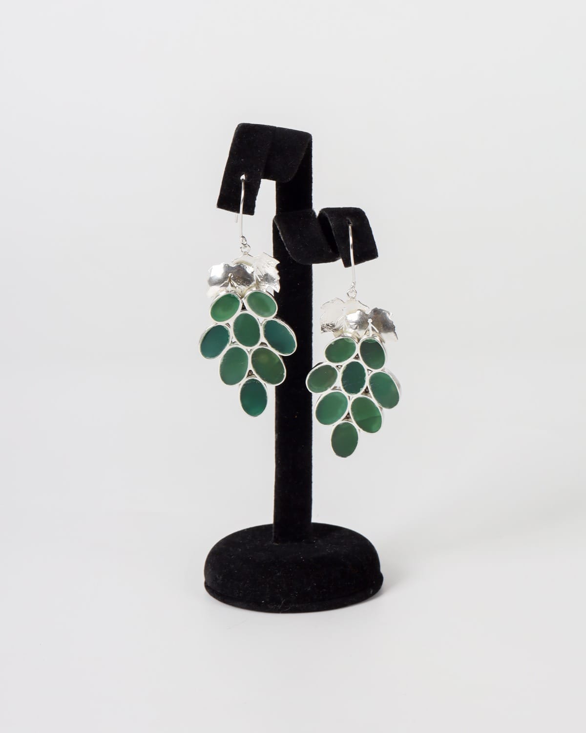Green Agate Afghan Necklace Set