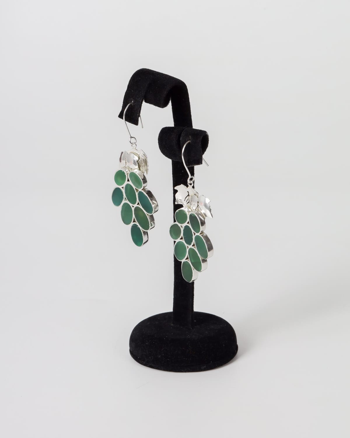 Green Agate Afghan Necklace Set