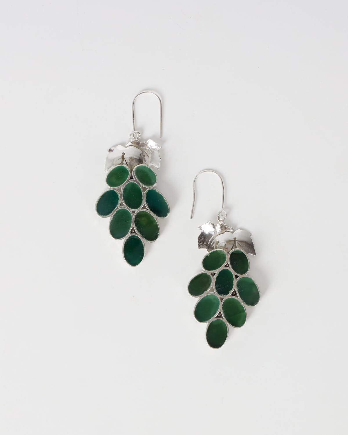Green Agate Afghan Necklace Set