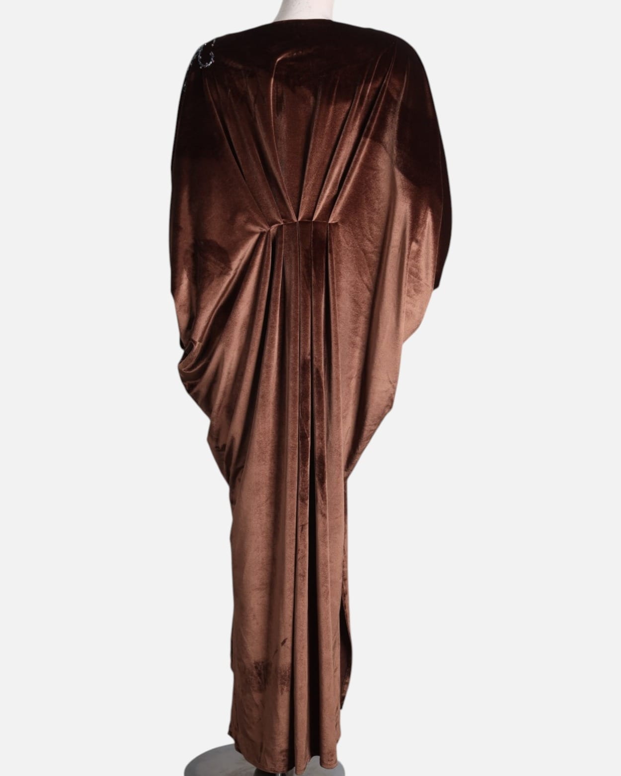 Brown Velvet Arabic Dress