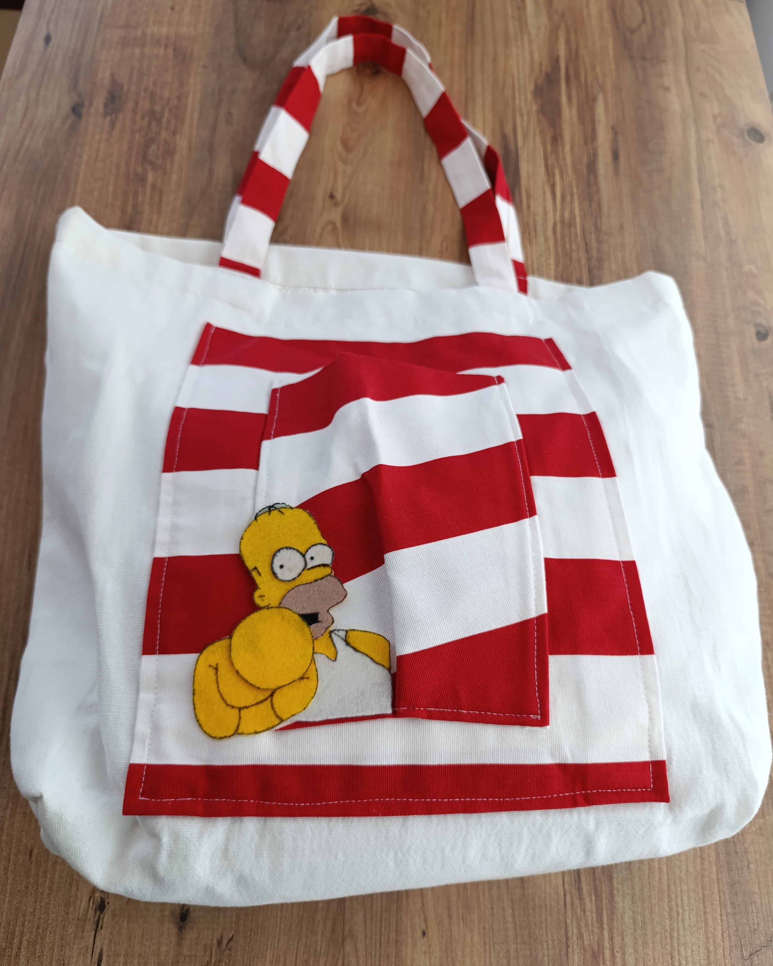 Beach Cotton Bag Tote Simpsons