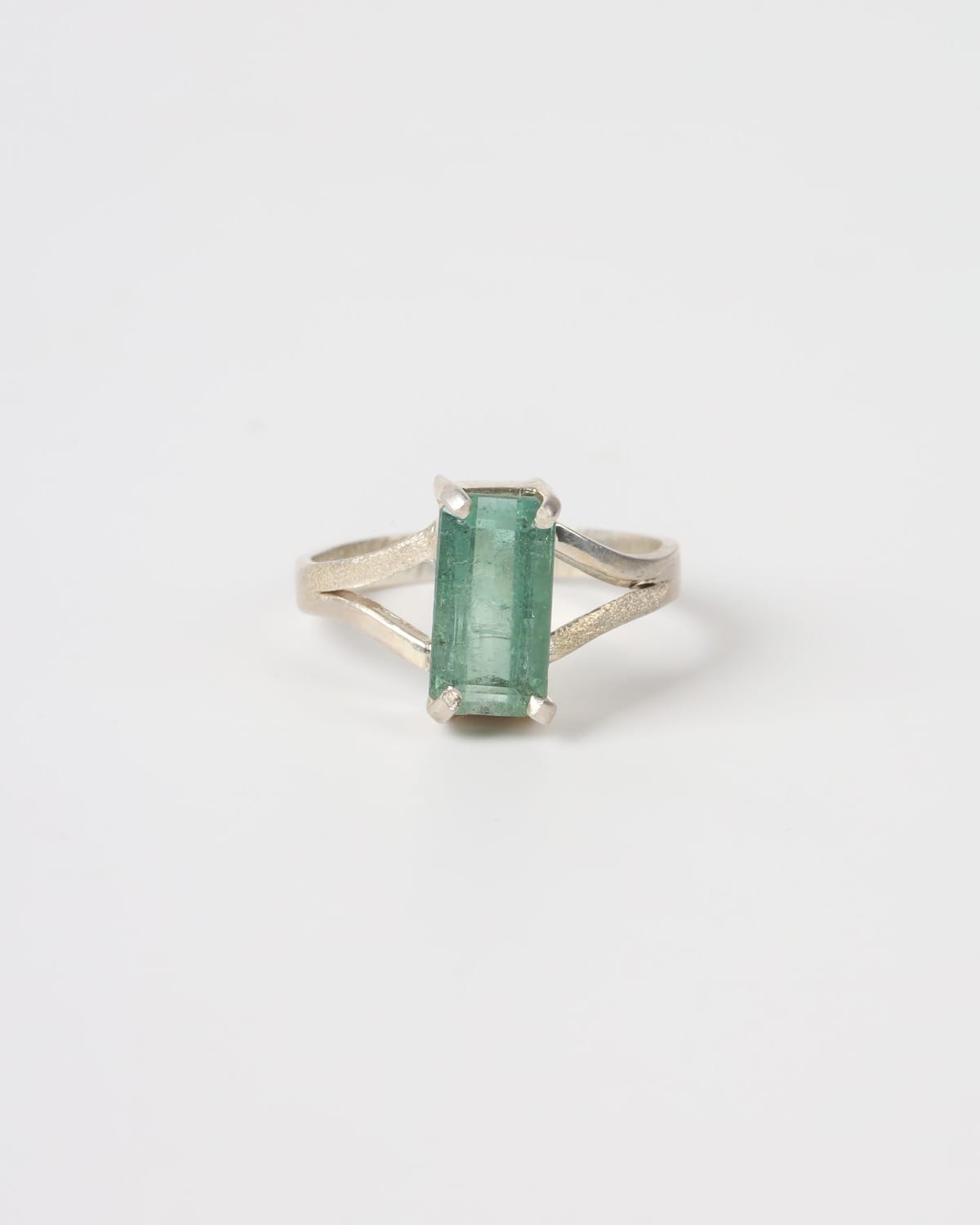Green Tourmaline Hope Ring – 925 Sterling Silver Statement Ring