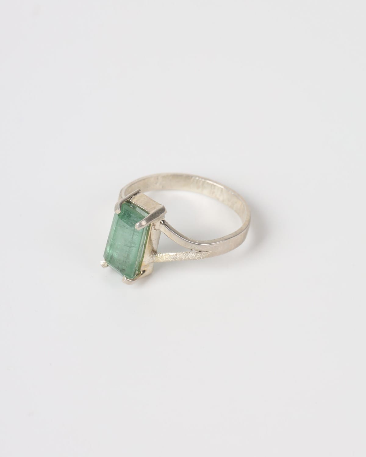 Green Tourmaline Hope Ring – 925 Sterling Silver Statement Ring