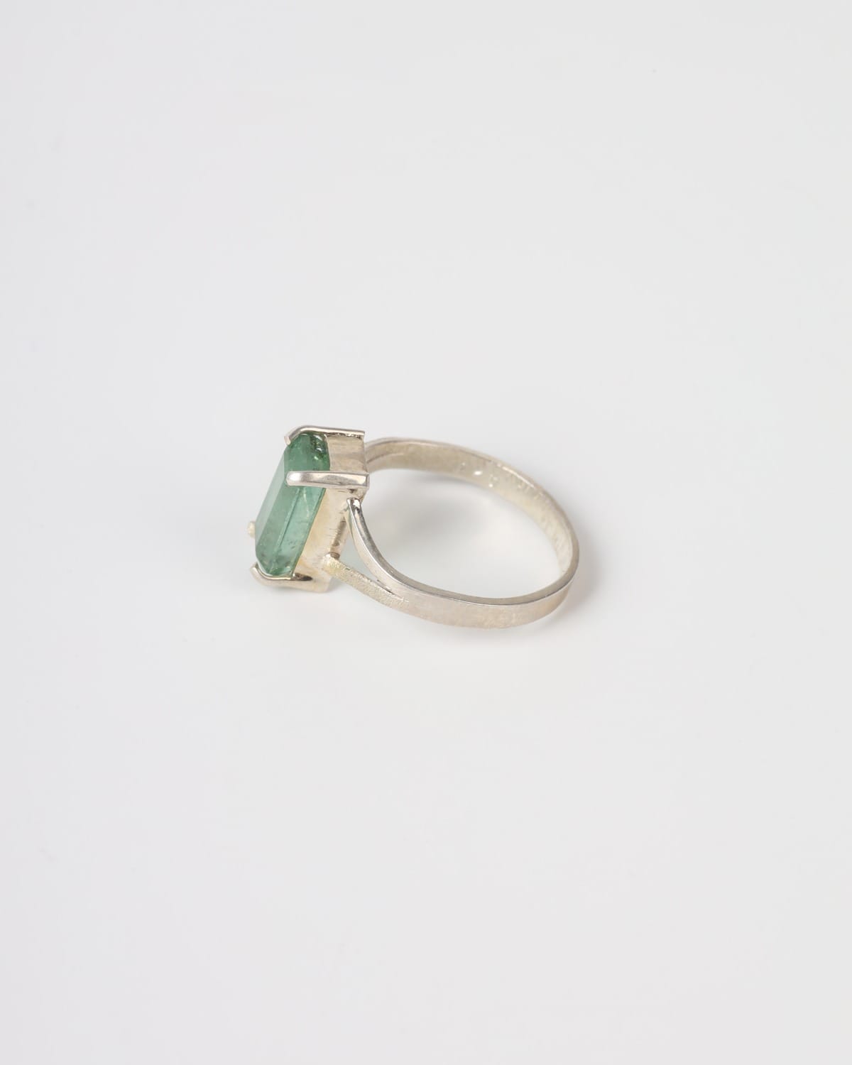Green Tourmaline Hope Ring – 925 Sterling Silver Statement Ring