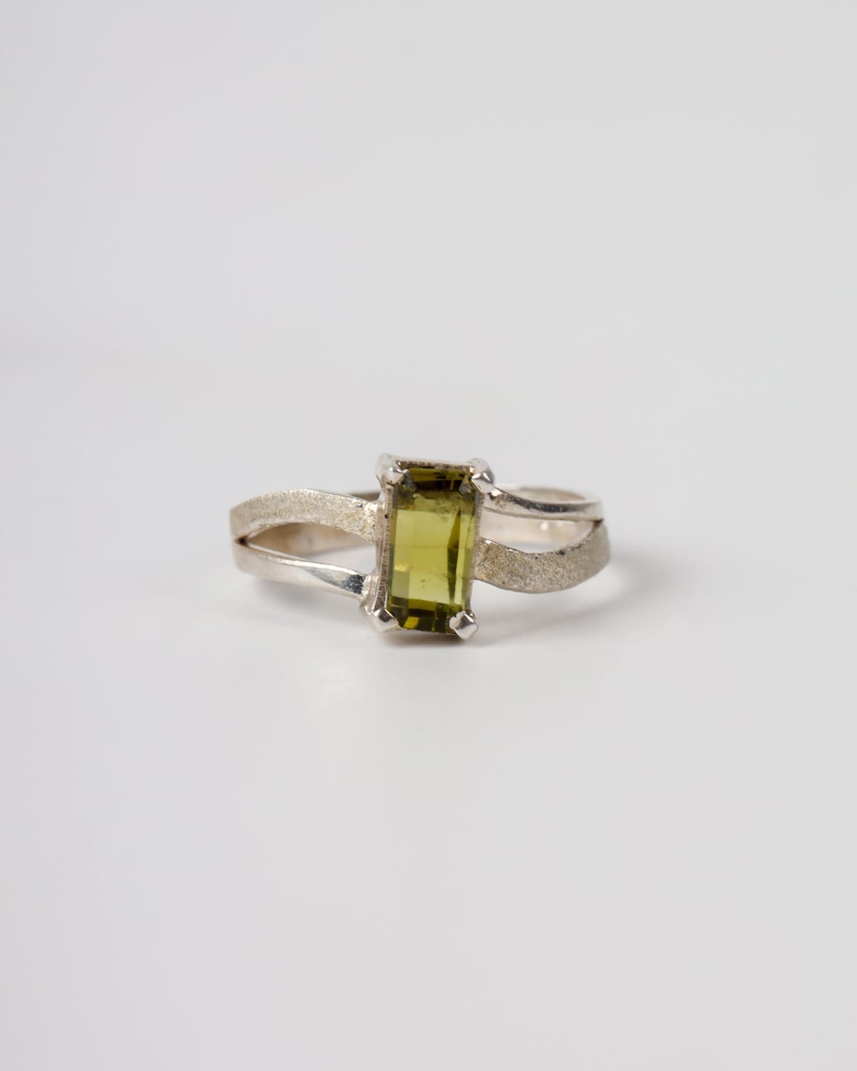 Golden Olive Tourmaline Zarin Ring – 925 Sterling Silver Women's Ring