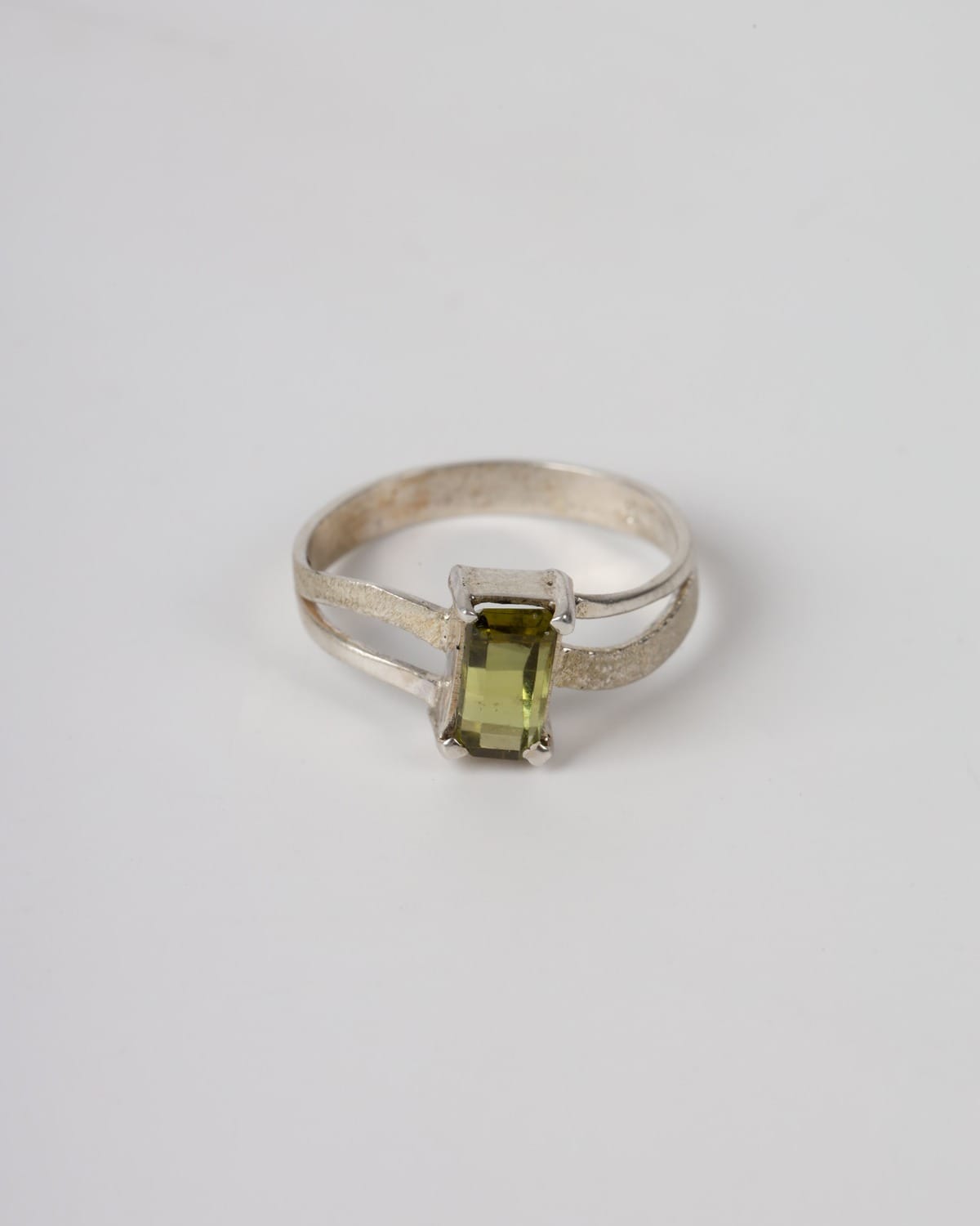 Golden Olive Tourmaline Zarin Ring – 925 Sterling Silver Women's Ring