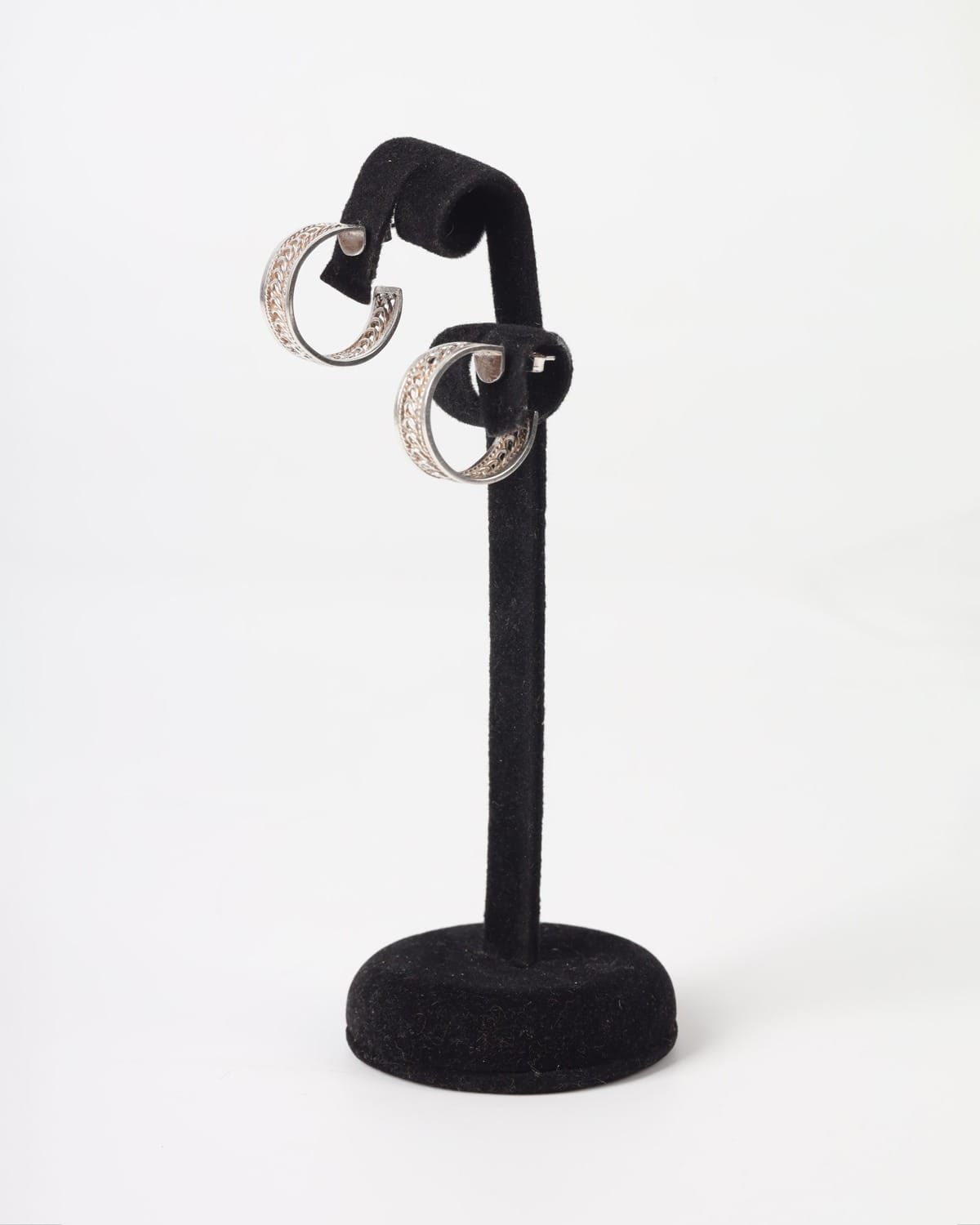 Silver Filigree Hoop Earrings – Pari Dokht Design | 925 Sterling Silver