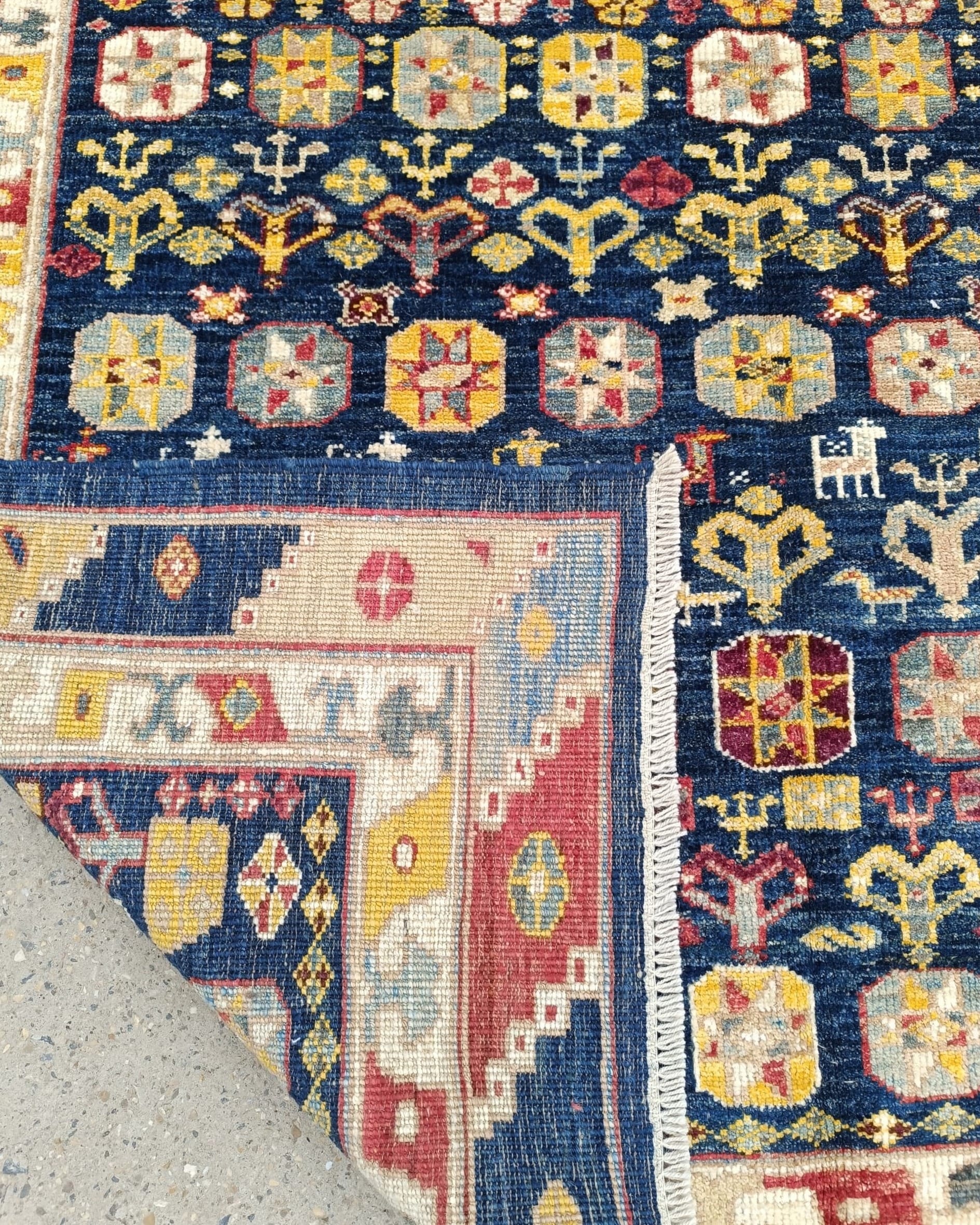 Anargul Handmade Bluish Chobi Carpet