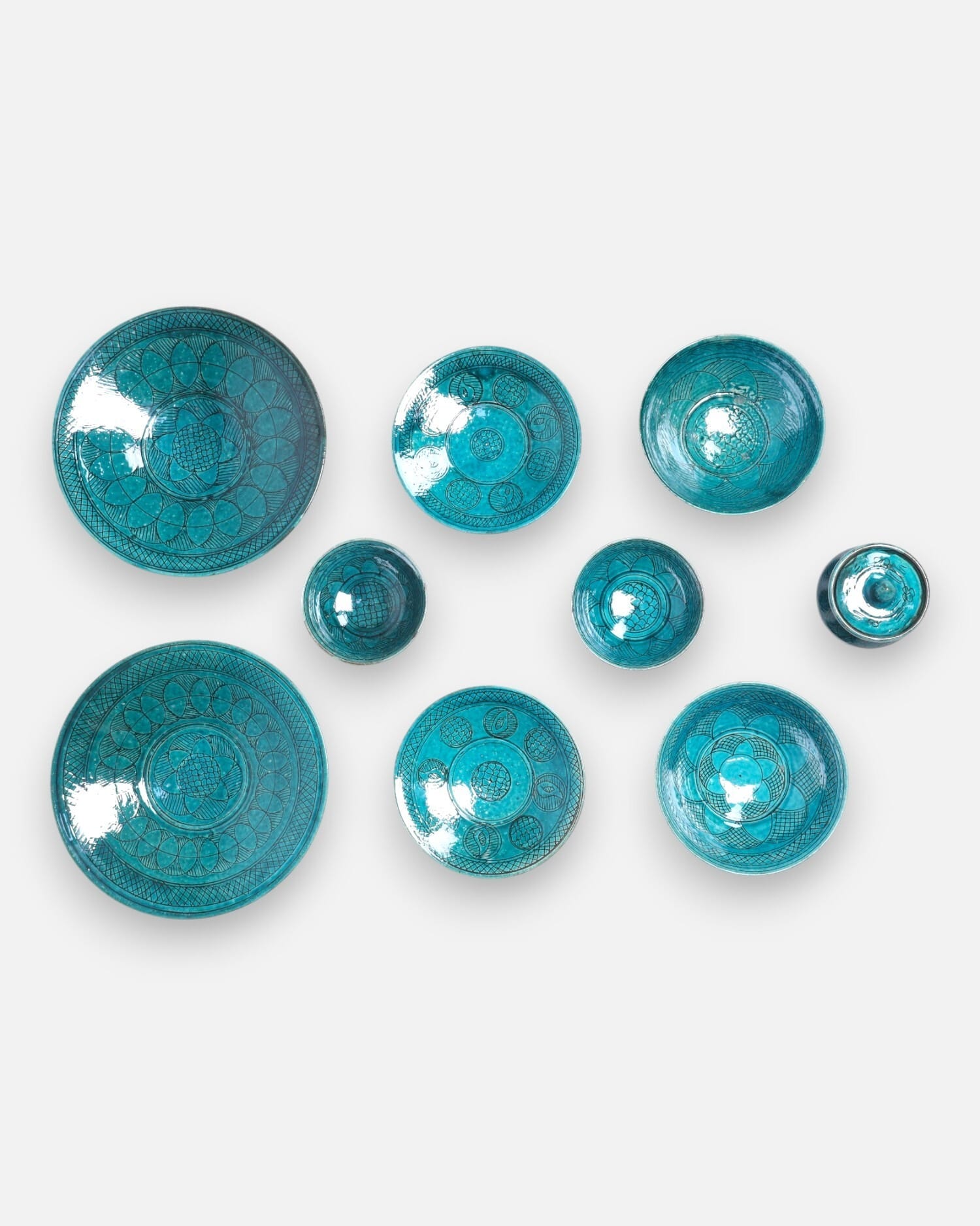 8-Piece Ceramic Set Handcrafted Dinnerware
