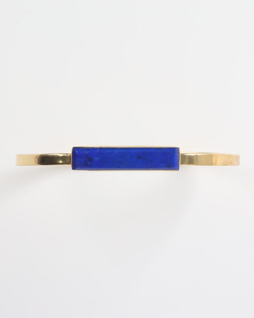 Deep Blue Lapis Brass Cuff