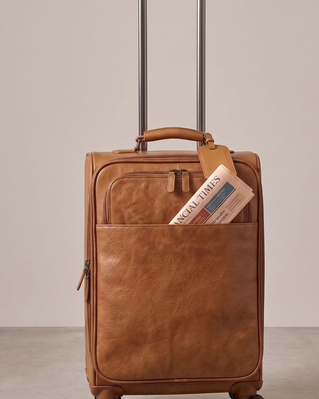 Vintage Leather Carry On Suitcase