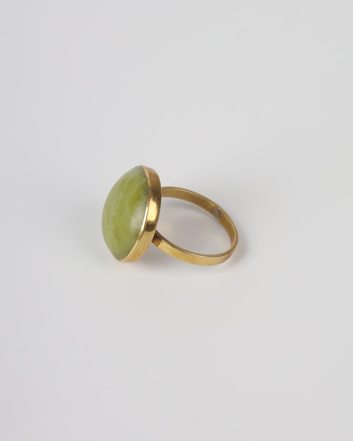 Classic Afghan Green Jade Ring