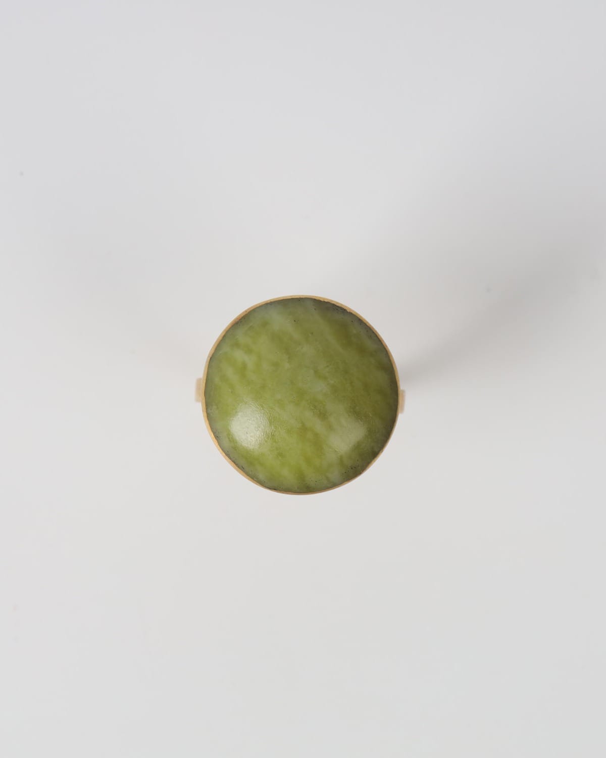 Classic Afghan Green Jade Ring