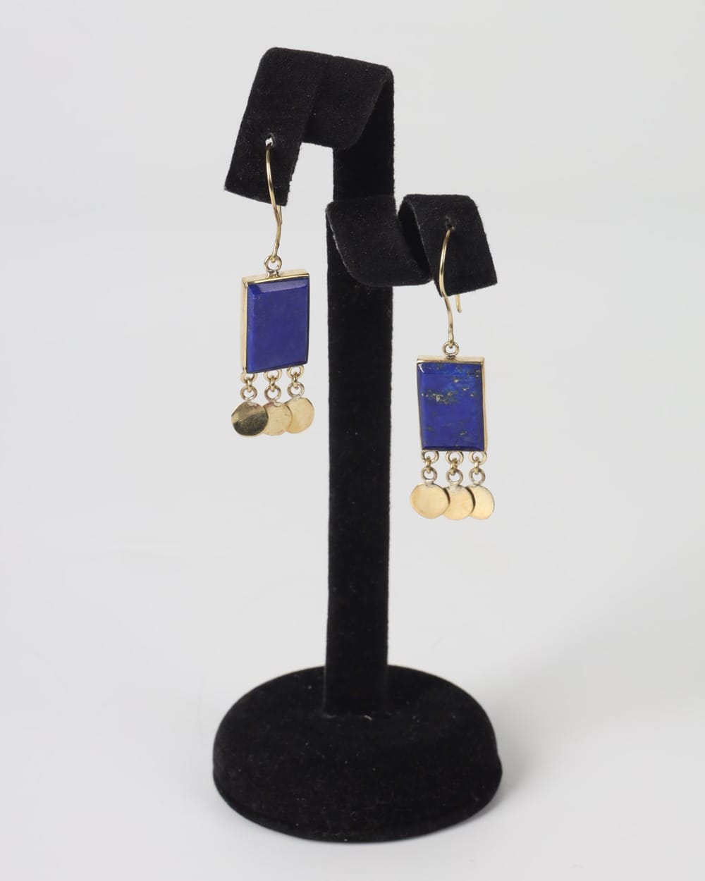 Dark Blue Lapis Necklace, Earrings & Ring Set
