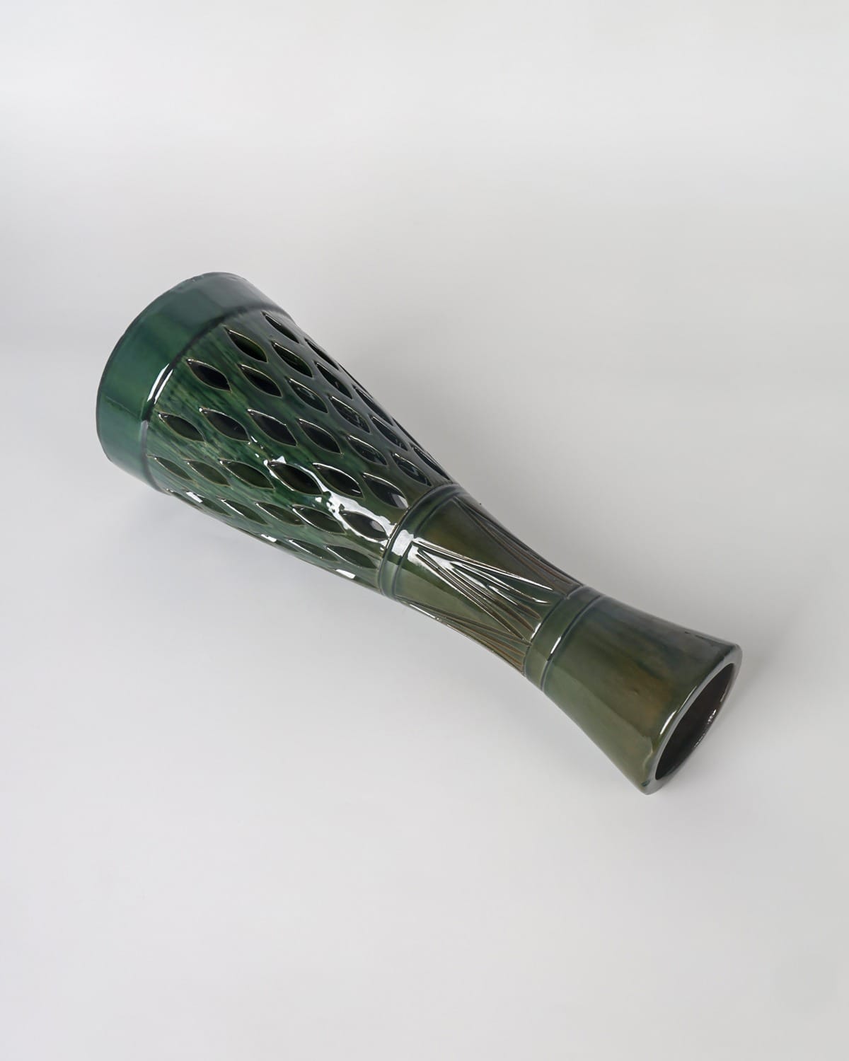 Green Ceramic Flower Vase