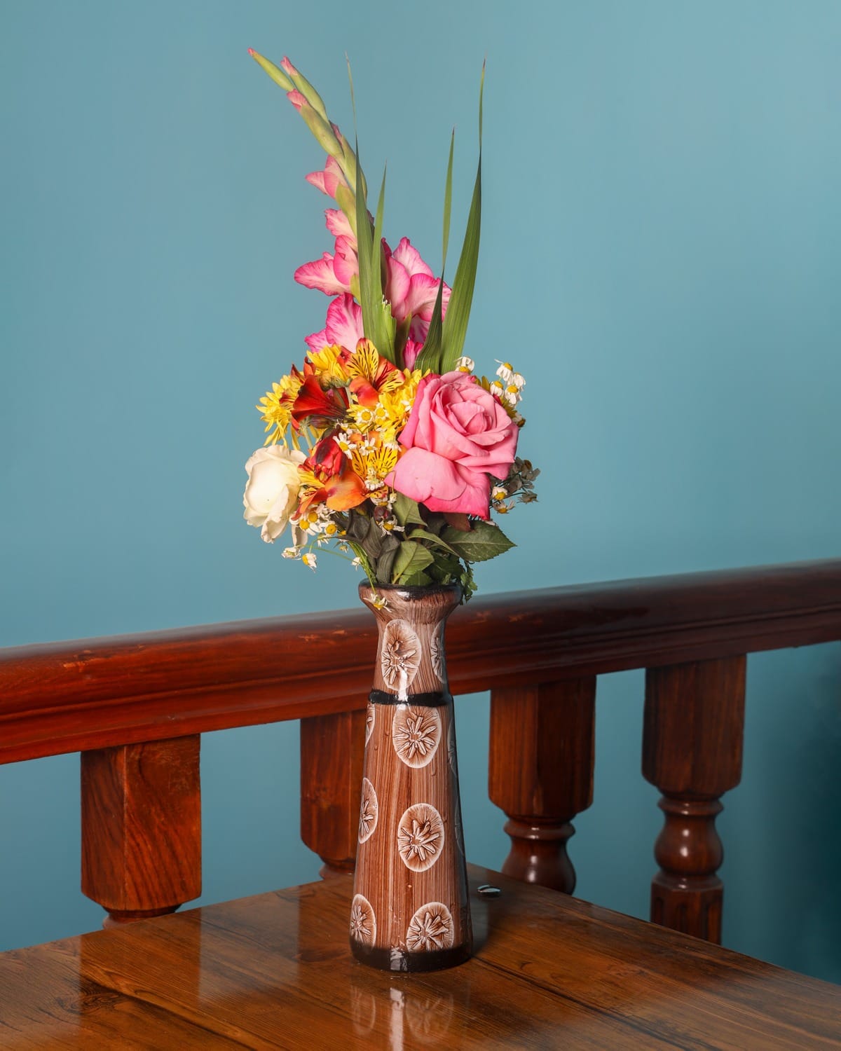 Floor Vase – Large Decorative Brown Ceramic Vase