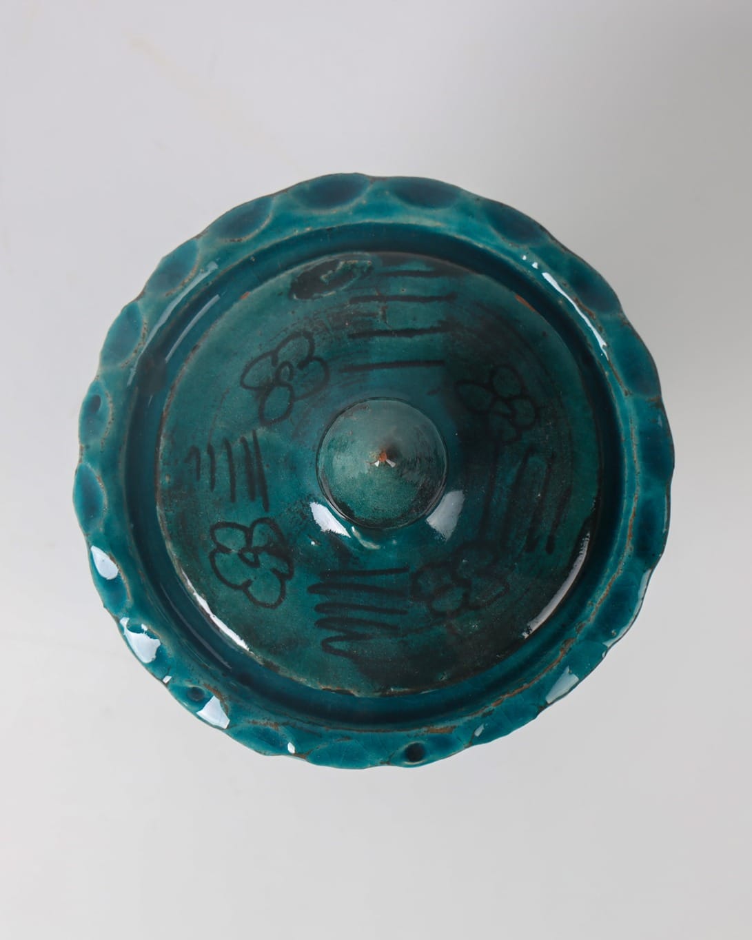 Ceramic Candy Bowl – Turquoise Clay