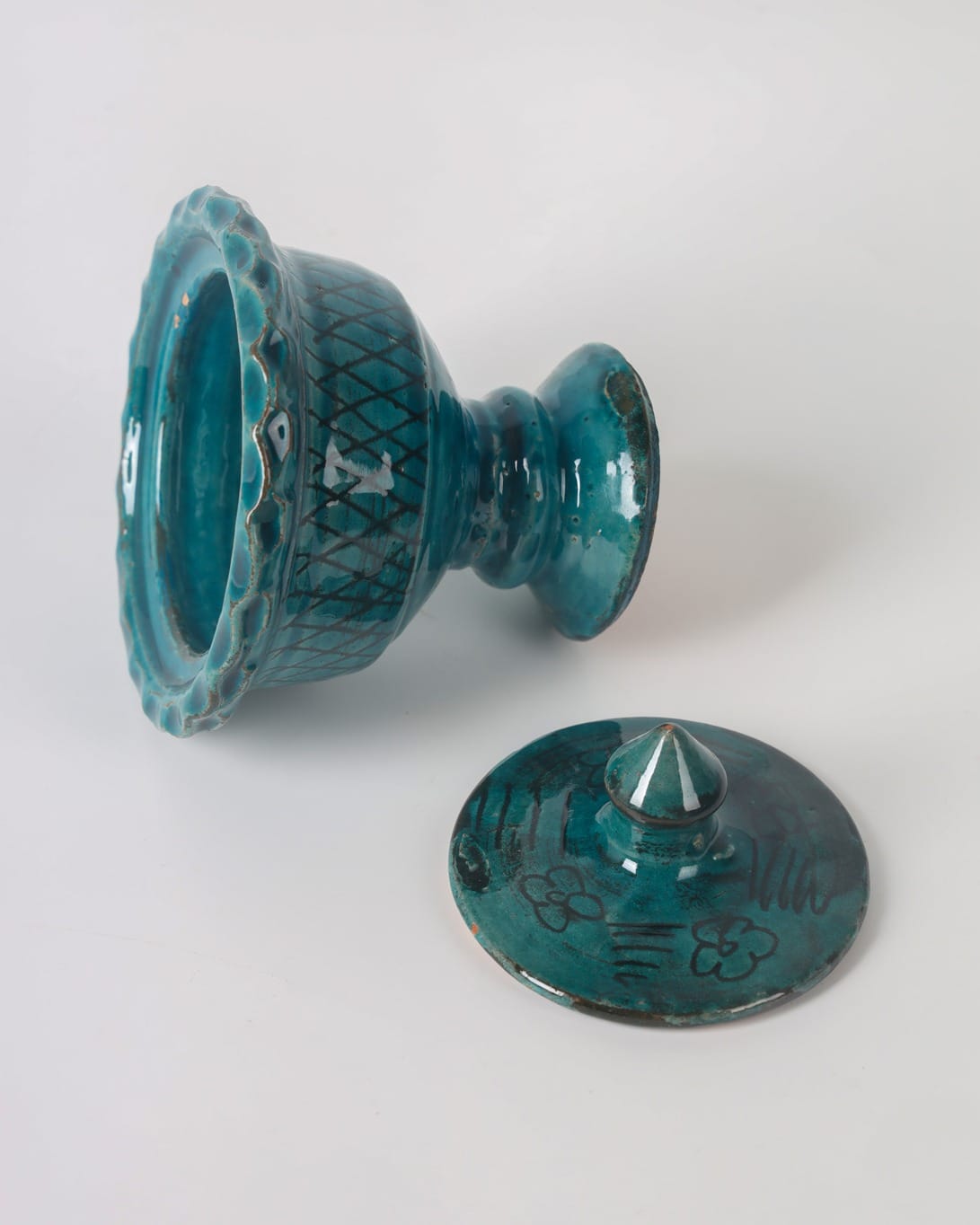 Ceramic Candy Bowl – Turquoise Clay