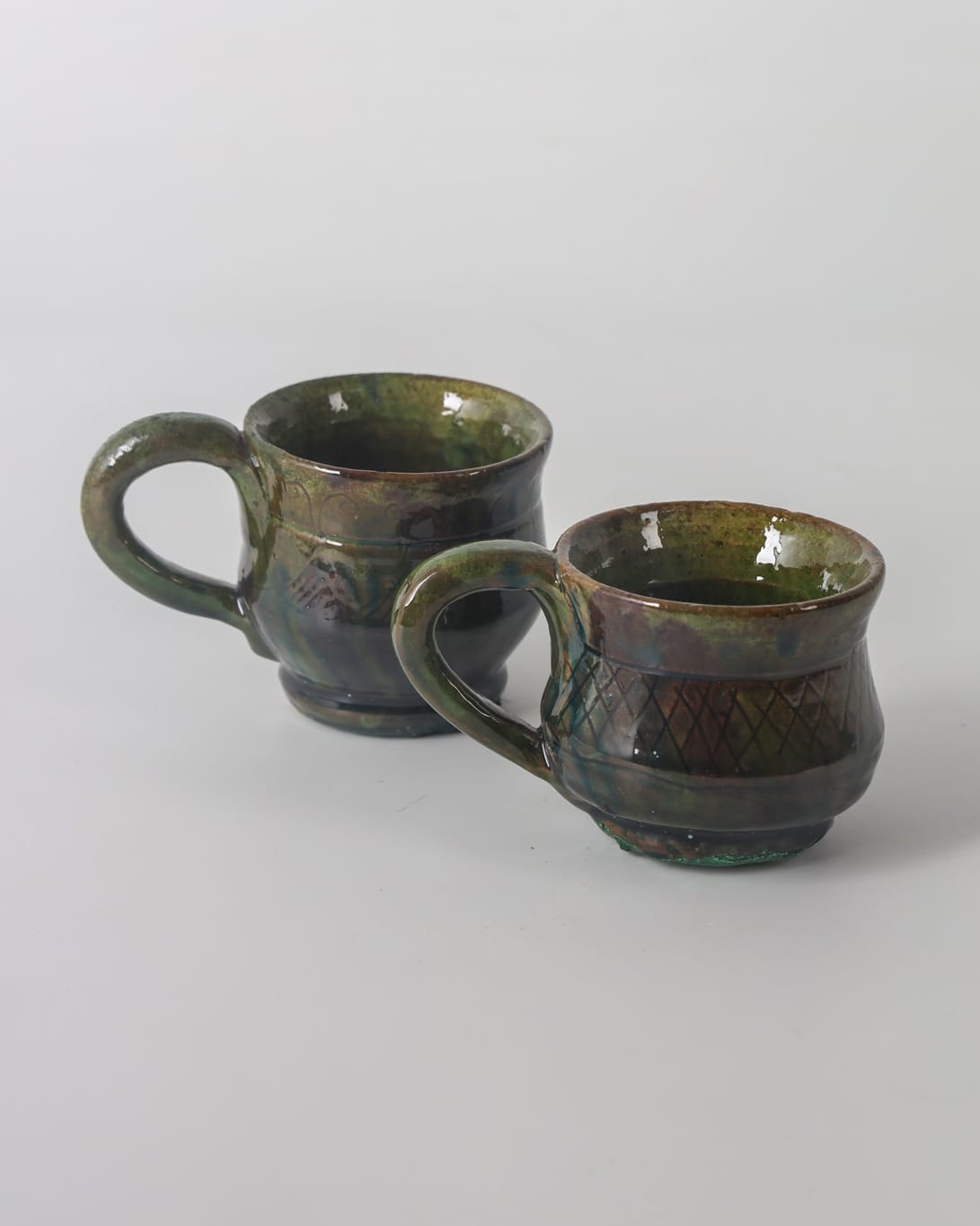 Green Clay Mug – Ideal for Coffee, Tea & Water