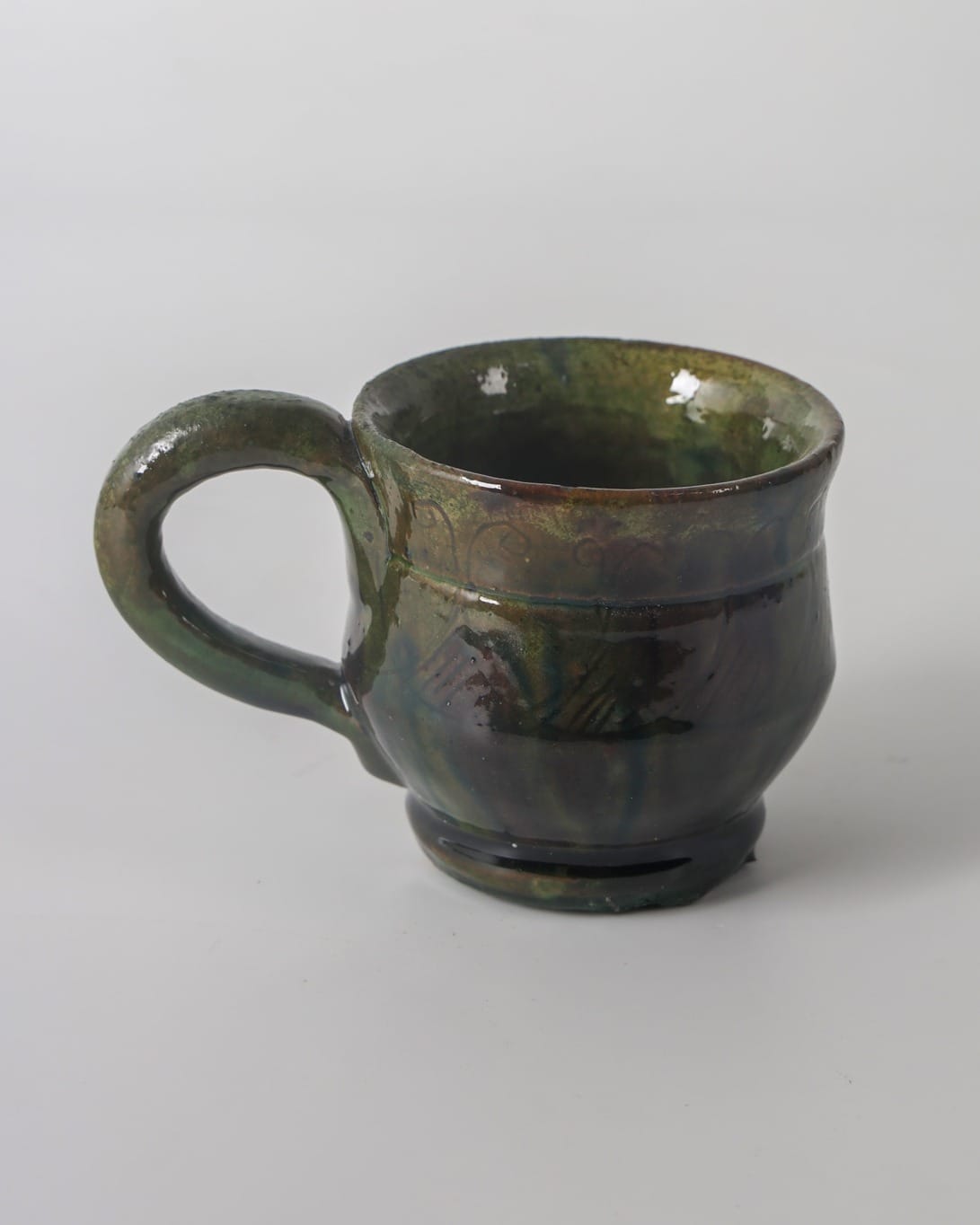 Green Clay Mug – Ideal for Coffee, Tea & Water