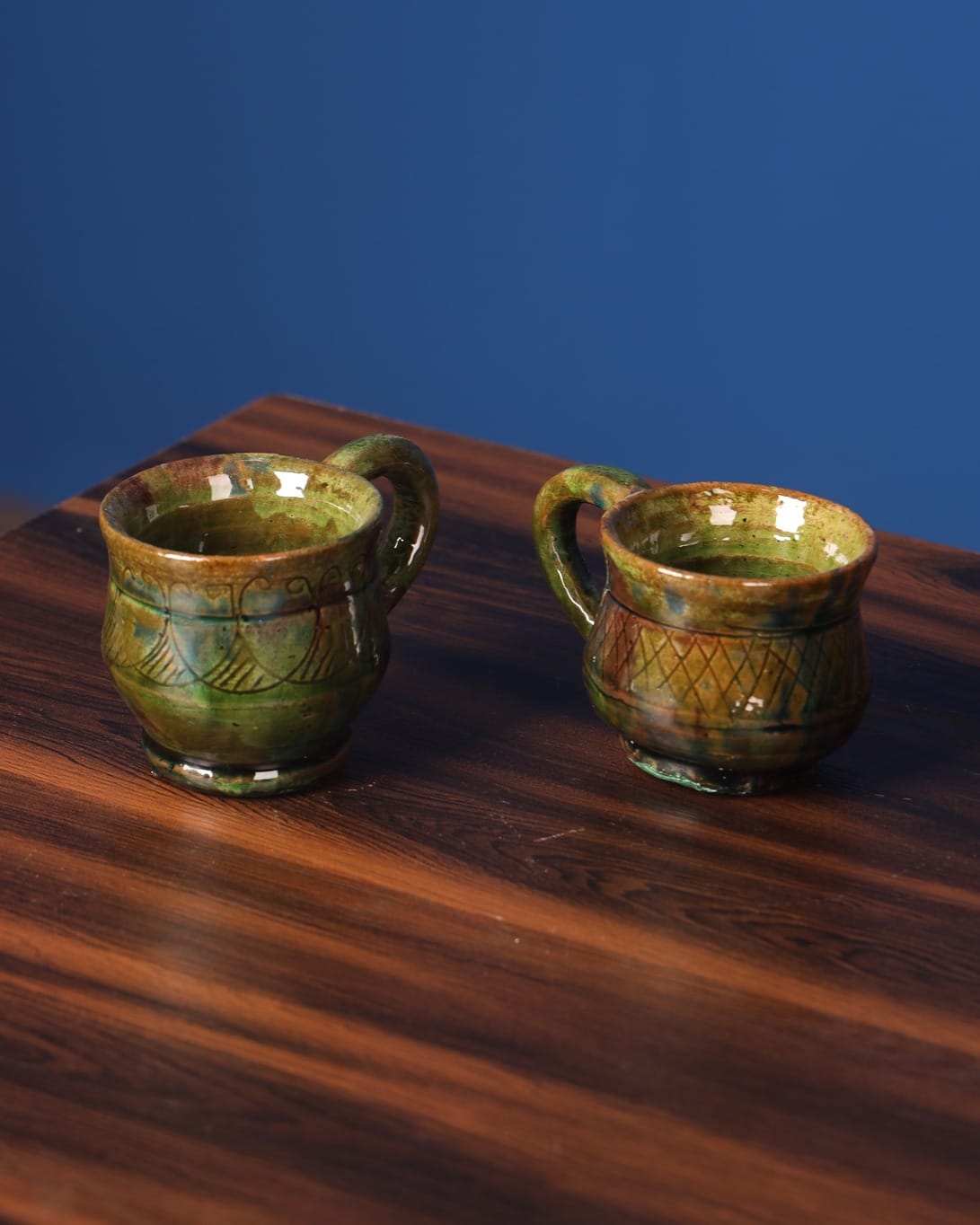 Green Clay Mug – Ideal for Coffee, Tea & Water