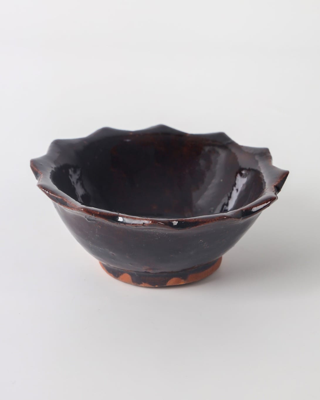 Handmade Clay Candy Bowl – Deep Red
