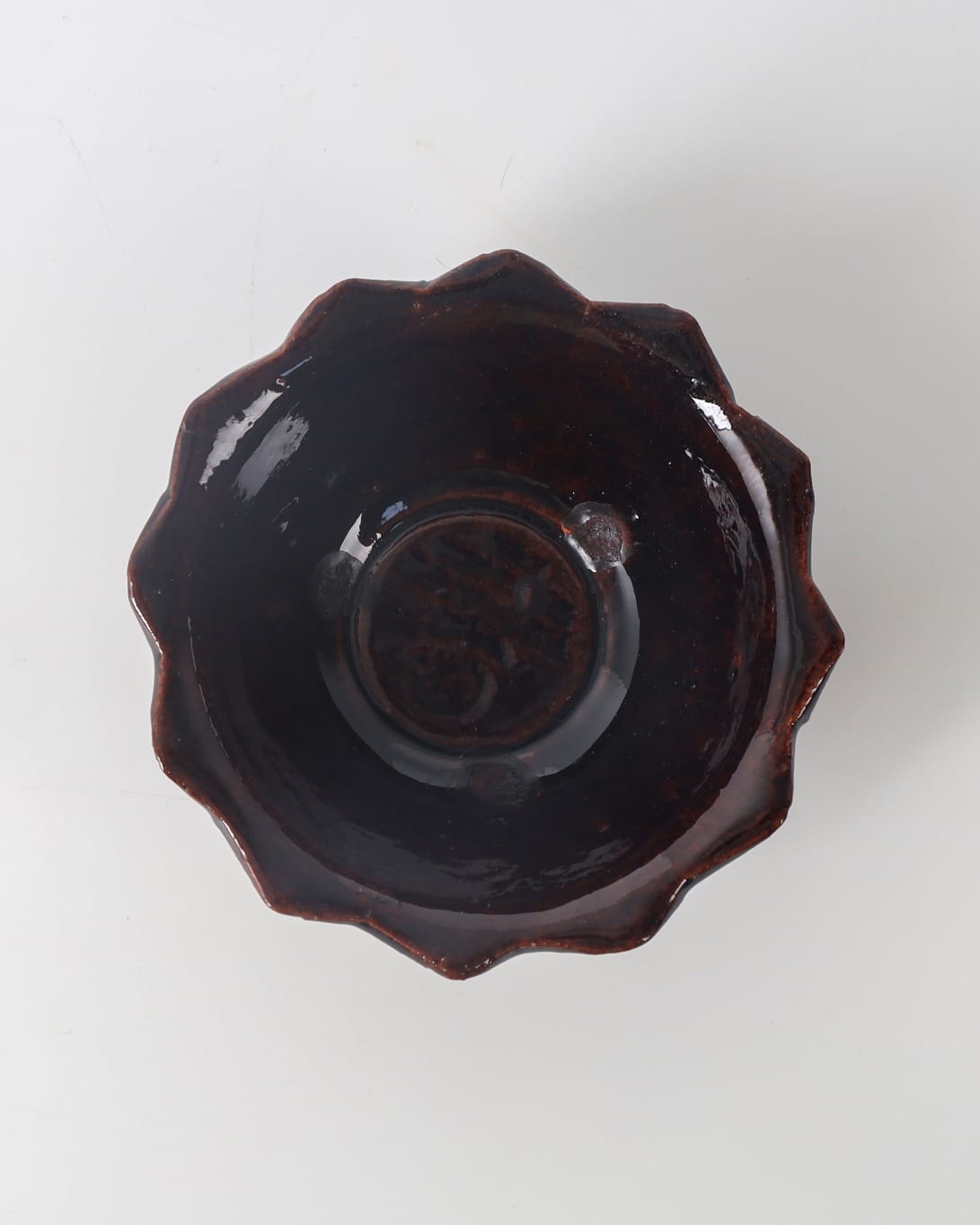 Handmade Clay Candy Bowl – Deep Red