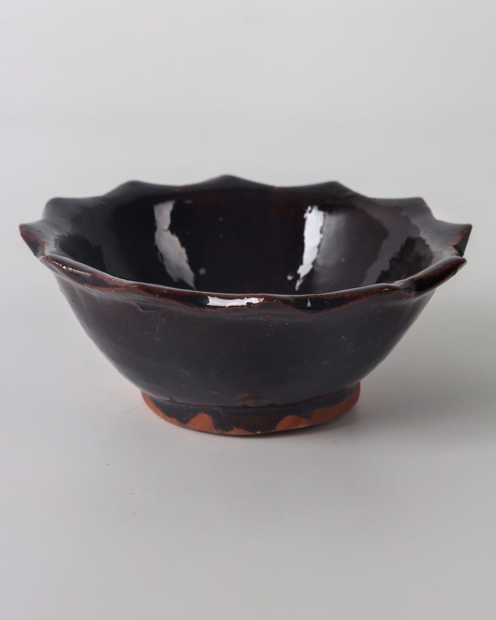 Handmade Clay Candy Bowl – Deep Red