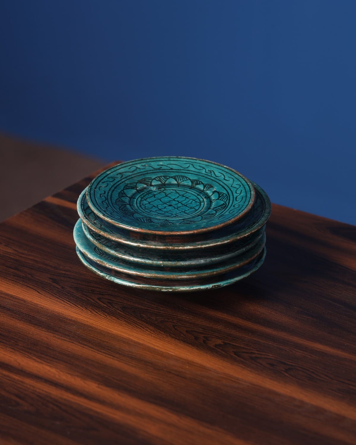 Handcrafted Mini Plate Set – 5 Clay Plates
