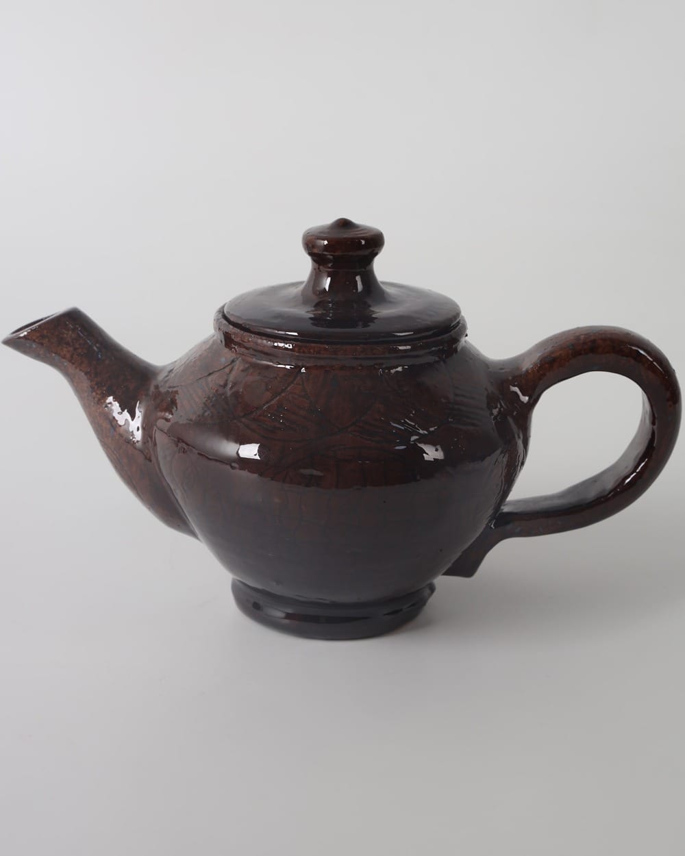 Deep Red Clay Teapot with Matching Cups Set