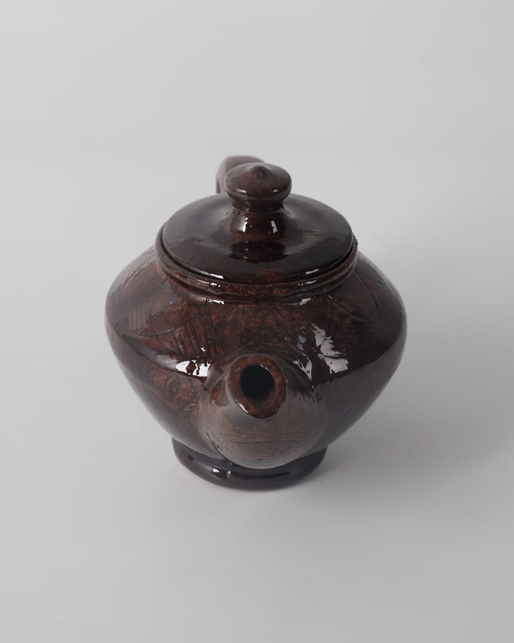 Deep Red Clay Teapot with Matching Cups Set
